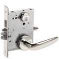 Schlage Storeroom Mortise Lock with Deadbolt, 07A Design, Bright Chrome L9480P 07A 625